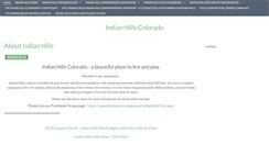 Desktop Screenshot of indianhillscolorado.com